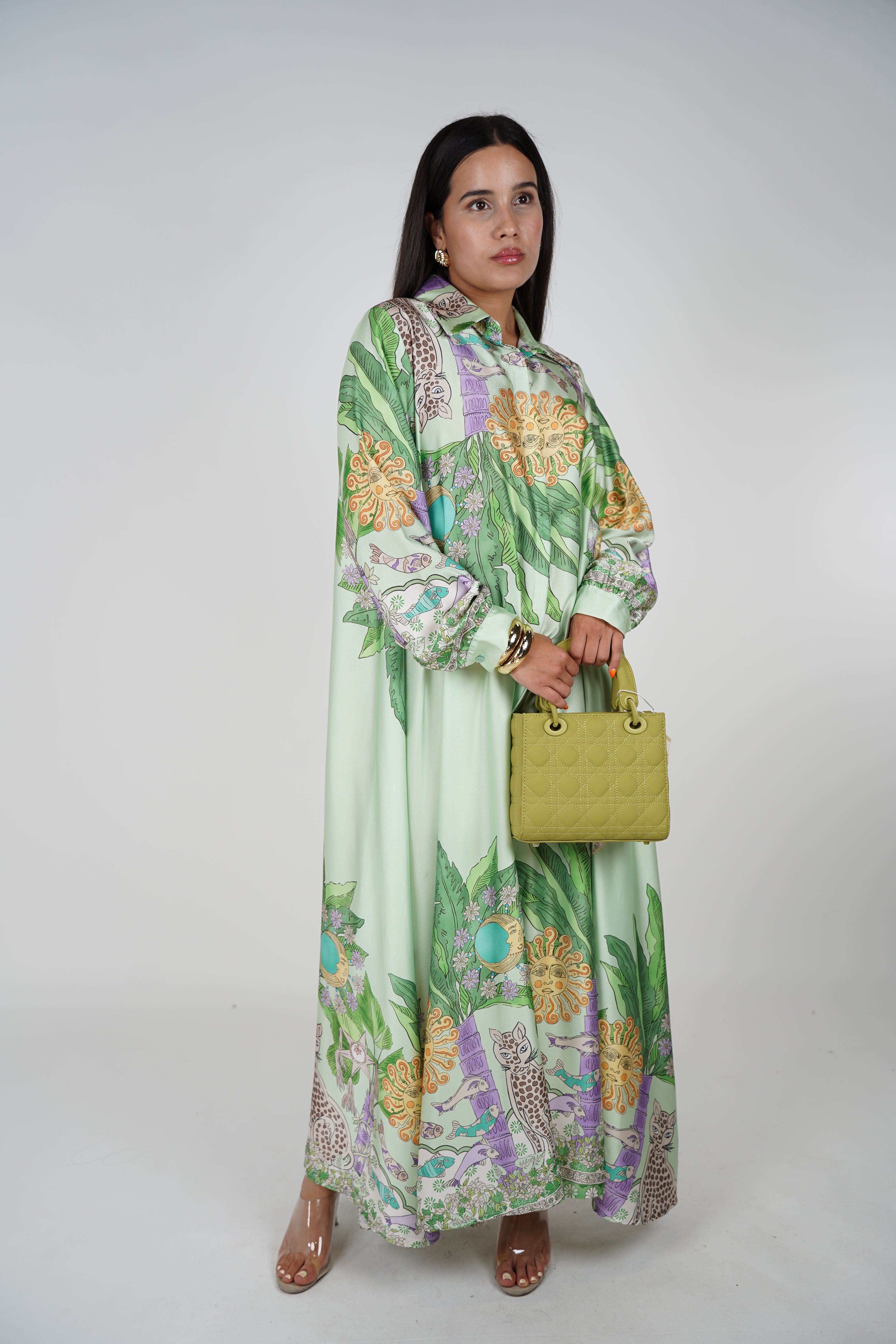 Vestido estampado de Mónica